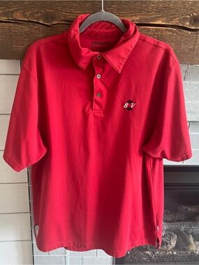 Bob Vokey Titleist Red Straight Downs Men’s Golf Shirt Embroidered Polo Large